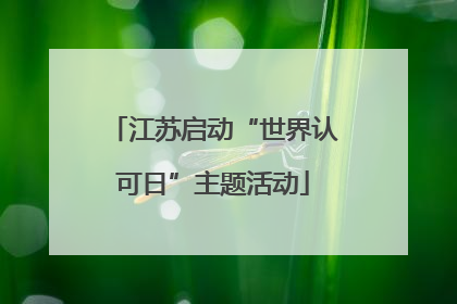 江苏启动“世界认可日”主题活动