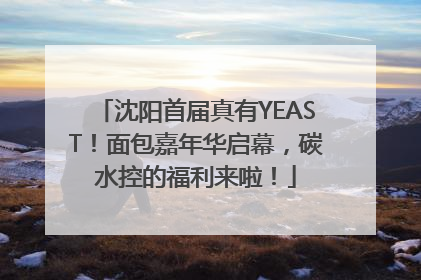 沈阳首届真有YEAST！面包嘉年华启幕，碳水控的福利来啦！