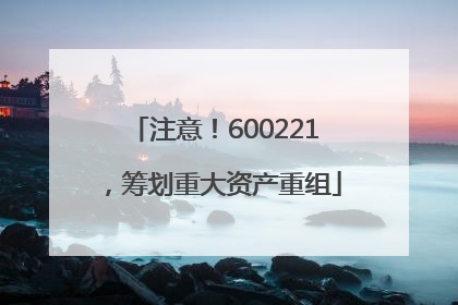 注意！600221，筹划重大资产重组
