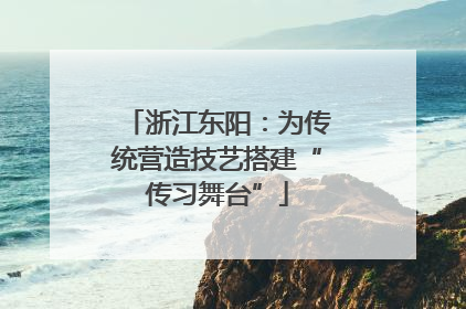 浙江东阳：为传统营造技艺搭建“传习舞台”