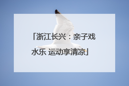 浙江长兴：亲子戏水乐 运动享清凉