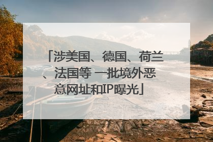 涉美国、德国、荷兰、法国等 一批境外恶意网址和IP曝光