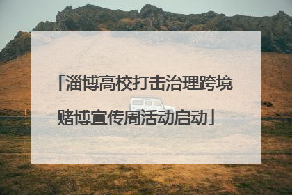 淄博高校打击治理跨境赌博宣传周活动启动