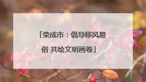 荣成市：倡导移风易俗 共绘文明画卷