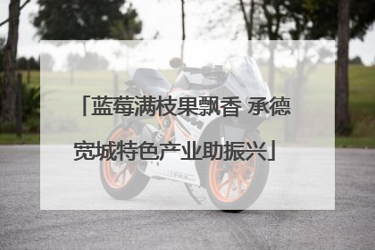 蓝莓满枝果飘香 承德宽城特色产业助振兴