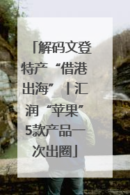 解码文登特产“借港出海”丨汇润“苹果”5款产品一次出圈