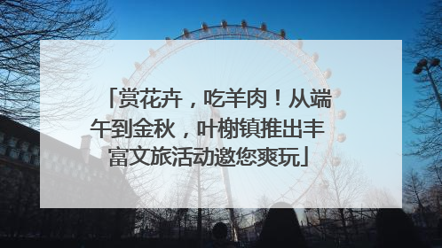 赏花卉，吃羊肉！从端午到金秋，叶榭镇推出丰富文旅活动邀您爽玩