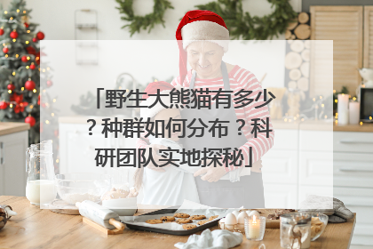 野生大熊猫有多少？种群如何分布？科研团队实地探秘
