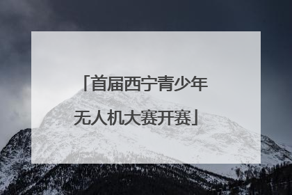 首届西宁青少年无人机大赛开赛