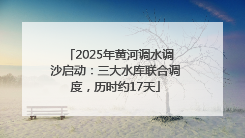 2025年黄河调水调沙启动：三大水库联合调度，历时约17天
