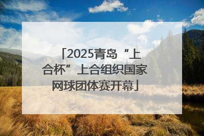 2025青岛“上合杯”上合组织国家网球团体赛开幕