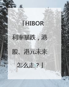HIBOR利率暴跌，港股、港元未来怎么走？